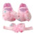 Baby Girl Bowknot Princess Shoes Toddler Soft Sole Walking Shoes Headband Set Newborn Baby Soft Anti-slip Infant Hair Accessorie