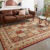 VIKAMA Retro Crystal Pile Carpet Living Room Sofa Tea Table Floor Mat Bedroom Bedside Rug Non-Slip Absorbent Carpet