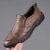 Men’s Hand Stitched Genuine Leather Slip On Shoes Business Formal Occasion Wedding Party Footwear Leisure Official Board-Shoes