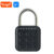 Anti Theft Padlock Keyless with Tuya APP Fingerprint Padlock Waterproof Battery-powered for Cabinet Backpack Offices Bicycles