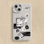 Creative Stickers Silicone Phone Case For iPhone 11 12 13 14 15 Pro Max XS X XR 7 8 14 6Plus SE2020 Camera Lens Protection Cover