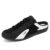 Men’s Summer Breathable New Style Slip-on Loafers Peep Toe Slippers Men’s Korean Fashion Canvas Lazy Half Slippers
