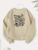 fashion graphic print sweatshirt, crew neck casual sweatshirt for winter & fall, women’s clothing