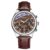 Mens Watches Quartz Movement Chronograph Leather Strap Fashion Business Sport Waterproof Scratch Resistant Elegant Gifts for Men