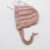Candy Color Baby Beanie Cap Winter Warm Knit Hat for Girls Boys Solid Ruffles Toddler Kids Crochet Bonnet Children Accessories