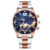 Men’s Sports Watch High-grade Movement Three Eyes Waterproof Electronic Watch for Swimming Sports Running Business