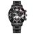 New Geneva Leisure Business Men’s Watch Fashion Three Eyes Military Quartz Watch Stainless Steel Waterproof Gentleman Wristwatch