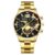 New Geneva Leisure Business Men’s Watch Fashion Three Eyes Military Quartz Watch Stainless Steel Waterproof Gentleman Wristwatch