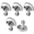 5PCS/ 1Set Portable Metal 1/4 Camera Screw for Quick Release Plate 1/4inch Folding C-ring Adapter Tripod Monopod Camera Plate