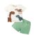 2PCS Summer Infant Boy clothes Set Short Sleeve Cartoon Dinosaur Top+Shorts Fashion Sport Handsome Wear for Toddler 0-3 Years