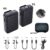Wireless Lavalier Recording Microphone Dual Channel Lapel Mic System with 98ft For DSLR Camera Smartphone DV Vlog YouTube Live