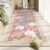 VIKAMA Crystal Pile Carpet Small Fresh Flowers Living Room Washable Non-Slip Dirty Resistant Mats Bedroom Bedside Rugs