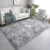 VIKAMA Tie-Dye Plush Carpet 1.3x2FT Living Room Soft Girls Bedroom Bed Blanket Children’s Room Decorative Non-Slip Floor Mat