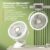 Camping Fan8000mAh Rechargeable Desktop Portable Air Circulator Wireless Ceiling Electric Fan With LED Light Clip-on Home Fan