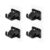 4PCS Adjustable Curtain Rod Holder Clamp Hooks Rod Bracket Holders Adhesive Wall Curtain Fixed Clip Hanging Rack Hook