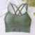 Sexy Women Tops Back Cross Strap Tank Top Push Up Running Sports Bra Breathable Soft Fitness Beauty Solid Color Yoga Bra