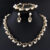 3pcs Sweet Jewelry Set Artificial Pearl Pendant Banquet Party Women’s Romantic Pearl Necklace Earrings Bracelet Accessories Set