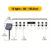 32FT S14 Solar String Lights Outdoor Waterproof, Shatterproof Bulbs Patio Lights with Remote 8 Modes High-Brightness