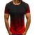 Fashion Summer Male Hiphop Streetwear Fitness Gradient Color 3D Printed T-Shirts High Quality Short-Sleeved T-Shirts