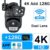6K 12MP WiFi IP Camera Outdoor Three lens Panoramic View PTZ IP Camera AI Tracking Security Protection CCTV Video Surveillance
