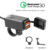 Motorcycle USB Charger QC3.0 Handlebar Fast Charging Waterproof 12V Socket Adapter With With ON/Off Switch For Phone Navigation