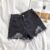 Denim Shorts Women Summer Korean Fashion Ripped Holes High Waist Short Jeans Female Casual Streetwear Shorts Female