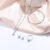 Luxury Women Ring Necklace Earrings Rhinestone Bracelet Female Casual Ladies Jewelry Set Qoddess