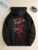 Men’s new fashion hoodie, casual daily drawstring hooded sweatshirt dragon print, front kangaroo pocket, men’s jacket