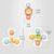 3 PCS Set Suction Cup Spinning Cartoon Animal Spinner Toys For Kids Window High Chair Tray Bath Table Travel for Children Gift