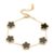 Adjustable Gold-Plated Stainless Steel Plant Flower Bracelet With Five Leaf Petals Women’s Luxury Gifts Clover