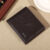 Eagle-Embossed Black PU Leather Men’s Wallet: Waterproof & Scratch-Resistant with Plaid Detail, Large Capacity & Multiple Card S
