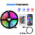 USB LED Strip Lights APP Control Color Changing 5050 RGB Led Light Flexible Lamp Tape for Room Decoration TV Backlight Diode