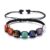 7 Chakra Stone Bead Yoga Meditation Bracelet Healing Crystal Double Layer Natural Gemstone Beaded Relax Anxiety Bracelets