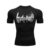 Mens Compression Fitness Tshirt Black Gym Workout Sportswear Quick Drying Breathable TShirt Fitness Training Top S3XL