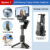 Q18 Desktop Following the shooting Mode Gimbal Stabilizer Selfie Stick Tripod with Fill Light for iPhone Cell Phone Smartphone