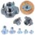 75 PCS Insert Nuts with 4 Impact Points Thread Insert Nuts Four Point Insert Nuts for Climbing Brackets and Cabinet Woodworking