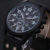 Mens Casual Versatile Brown Series No Waterproof Alloy Leather Belt Digital watch Fashion Three Eyes Dial With Calender Reloj