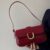Designer Elegant Red Pu Leather Buckle Wallets Luxury WomenShoulder Bag Aesthetic Purse Y2K Vintage Crossbody Handbag Tote Bags