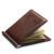 Ultrathin Mens Money Clip Wallet Vintage Genuine Leather Bifold Card Holder Purse Mini High Quality Male Money Purse Cartera