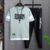 Mens Summer Hotselling Tshirt Pants Set Casual Fitness Jogger Pants T Shirt Hip Hop Fashion Mens Tracksuits Mens Sets