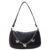 Versatile PU Leather Shoulder Armpit Bags Women Butterfly Chain Zipper Underarm Bags Plain Shopping Travel Bags