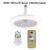 Ceiling Fan with Remote Control and Light E27 Converter Base 30W LED Lamp Fan Smart Silent Ceiling Fan for Living Room Bedroom