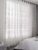 Sheer Curtains White Embroidered Floral Voile Drapes for Living room Bedroom