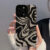 Fashion Zebra Stripe Wrinkle Silicone Phone Case For iPhone 14 12 11 15 13 Pro Max Mini 8 7Plus SE XR XS X Soft Shockproof Cover