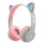 Flash Light Cute Cat Ears Wireless Headphone with Mic Control LED Kid Girl Stereo Music Helmet Phone Bluetooth Headset Gift