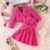 2 Piecessuit Newborn Girl 6 Months 4 Years Long Sleeve Top Sling dress Princess Dress Costume Baby suit
