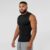 Compression Cutoff Tank Tops Muscle Mens Fitness Clothes Solid Sports Sleeveless Shirt High Neck Elastic Gym Bodybuilding Vest