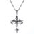 Hip Hop Fashion Jewelry Unique Design Stainless Steel Flame Cross Pendant Necklace Goth Necklaces Gift for Women Men