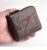 Mens Wallet Made of PU Wax Oil Skin Purse for Men Coin Purse Short Male Card Holder Wallets Zipper Around Money Coin Purse