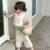 Girls Clothing Sets 2024 Summer Korean Thin Knitted Girl Set Children Hollow Breathable Vest Wide Leg Pants Twopiece Suit